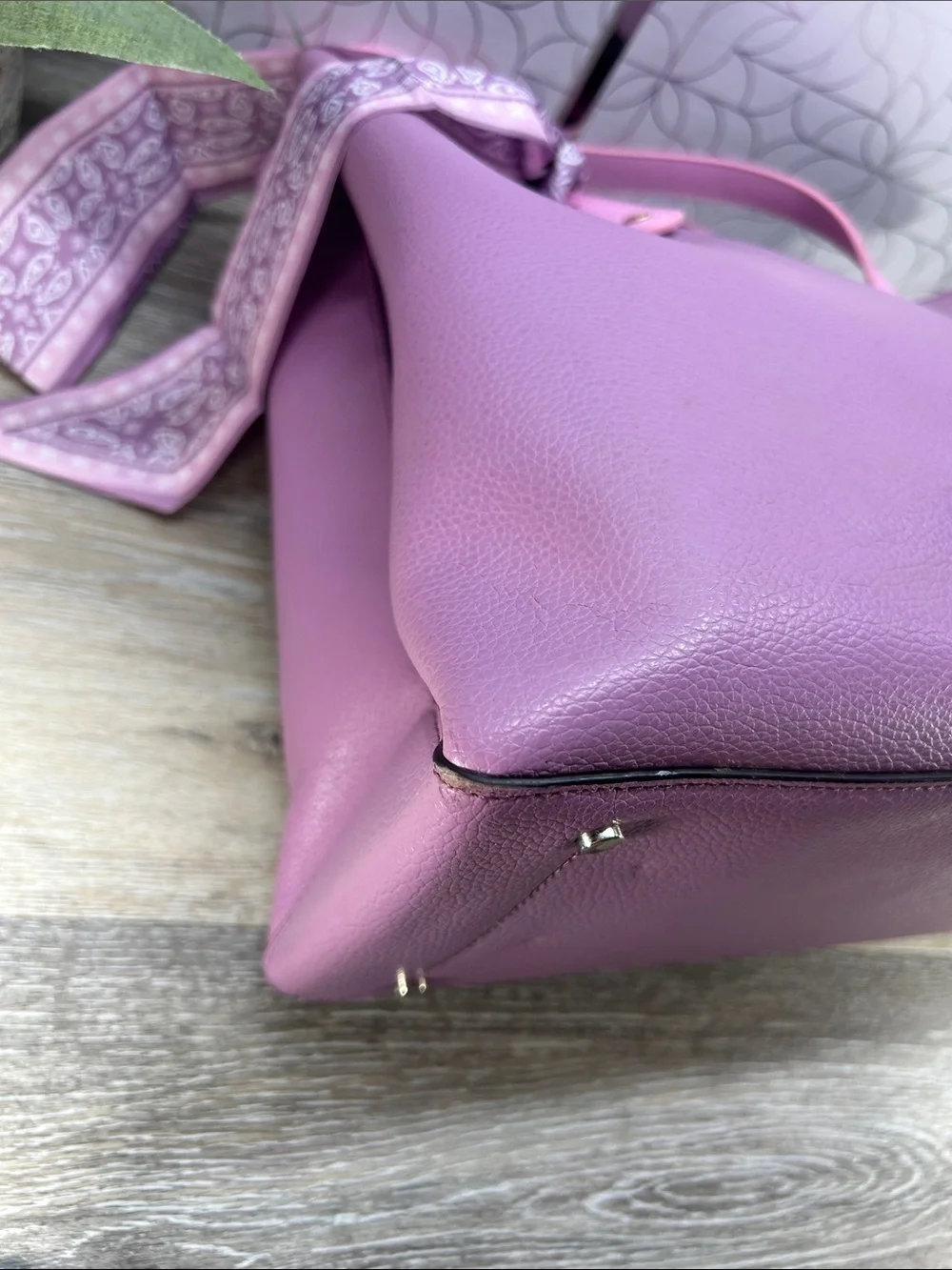 Kate Spade pink purple tote bag